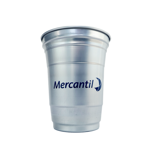 Vaso Reciclable Mercantil 9oz - Aluminio